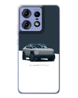 Чехол для Motorola Edge 50 Pro с картинкой «Серебристый Cybertruck Tesla» Чехол для Motorola Edge 50 Pro с картинкой «Серебристый Cybertruck Tesla»