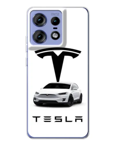 Чехол для Motorola Edge 50 Pro с картинкой «Tesla White Style» Чехол для Motorola Edge 50 Pro с картинкой «Tesla White Style»