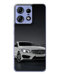 Чехол для Motorola Edge 50 Pro с картинкой «Mercedes AMG GT Silver»
