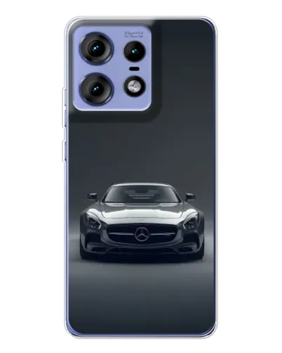 Чехол для Motorola Edge 50 Pro с картинкой «Mercedes на черном» Чехол для Motorola Edge 50 Pro с картинкой «Mercedes на черном»