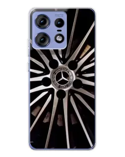 Чехол для Motorola Edge 50 Pro с картинкой «Диск Mercedes»