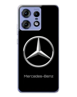 Чехол для Motorola Edge 50 Pro с картинкой «Mercedes Silver Logo»