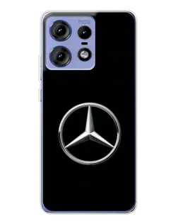 Чехол для Motorola Edge 50 Pro с картинкой «Mercedes классический лого»