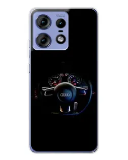 Чехол для Motorola Edge 50 Pro с картинкой «Салон Audi — руль» Чехол для Motorola Edge 50 Pro с картинкой «Салон Audi — руль»