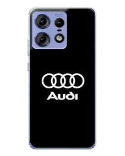 Чехол для Motorola Edge 50 Pro с картинкой «Классическое лого Audi»