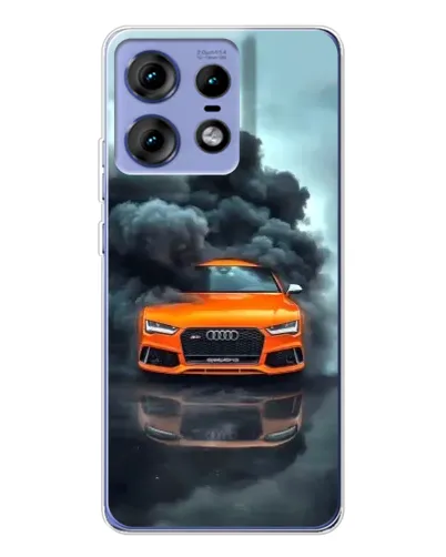Чехол для Motorola Edge 50 Pro с картинкой «Audi в облаках дыма» Чехол для Motorola Edge 50 Pro с картинкой «Audi в облаках дыма»