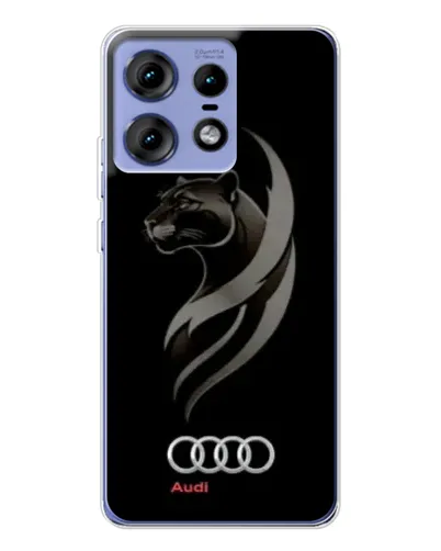 Чехол для Motorola Edge 50 Pro с картинкой «Графика — пантера и Audi» Чехол для Motorola Edge 50 Pro с картинкой «Графика — пантера и Audi»