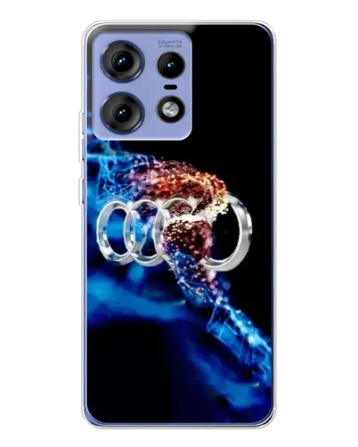 Чехол для Motorola Edge 50 Pro с картинкой «Энергия лого Audi» Чехол для Motorola Edge 50 Pro с картинкой «Энергия лого Audi»