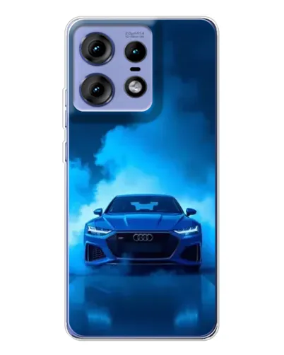 Чехол для Motorola Edge 50 Pro с картинкой «Audi — голубая энергия» Чехол для Motorola Edge 50 Pro с картинкой «Audi — голубая энергия»
