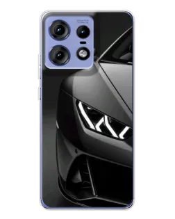 Чехол для Motorola Edge 50 Pro с картинкой «Lamborghini фары детализация»