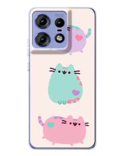Чехол для Motorola Edge 50 Pro с картинкой «Pusheen трио» Чехол для Motorola Edge 50 Pro с картинкой «Pusheen трио»