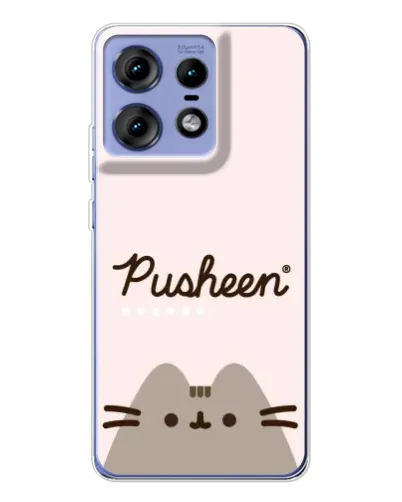 Чехол для Motorola Edge 50 Pro с картинкой «Pusheen логотип» Чехол для Motorola Edge 50 Pro с картинкой «Pusheen логотип»
