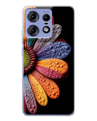Чехол для Motorola Edge 50 Pro с картинкой «Радужный цветок» Чехол для Motorola Edge 50 Pro с картинкой «Радужный цветок»