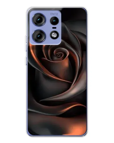 Чехол для Motorola Edge 50 Pro с картинкой «Шелковая черная роза» Чехол для Motorola Edge 50 Pro с картинкой «Шелковая черная роза»