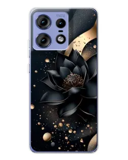 Чехол для Motorola Edge 50 Pro с картинкой «Черный лотос»