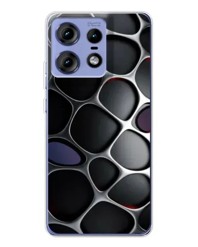 Чехол для Motorola Edge 50 Pro с картинкой «Объемная темная решетка» Чехол для Motorola Edge 50 Pro с картинкой «Объемная темная решетка»