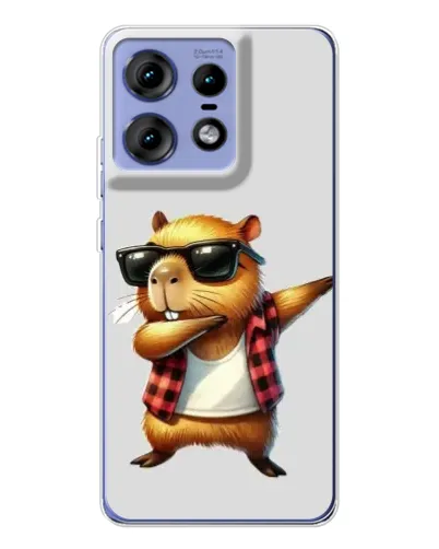 Чехол для Motorola Edge 50 Pro с картинкой «Капибара рэпер даб» Чехол для Motorola Edge 50 Pro с картинкой «Капибара рэпер даб»