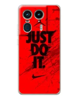 Чехол для Motorola Edge 50 Ultra с картинкой «Nike Just Do It»