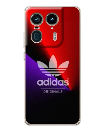 Чехол для Motorola Edge 50 Ultra с картинкой «Adidas Red Neon»