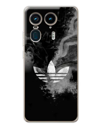 Чехол для Motorola Edge 50 Ultra с картинкой «Абстрактный дым Adidas»