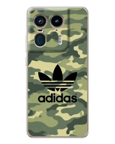 Чехол для Motorola Edge 50 Ultra с картинкой «Милитари стиль Adidas»