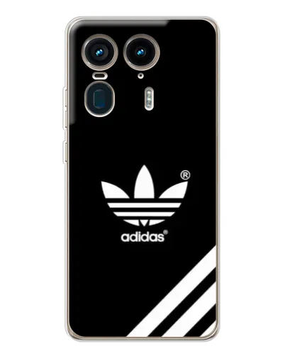 Чехол для Motorola Edge 50 Ultra с картинкой «Adidas с диагональными полосами»