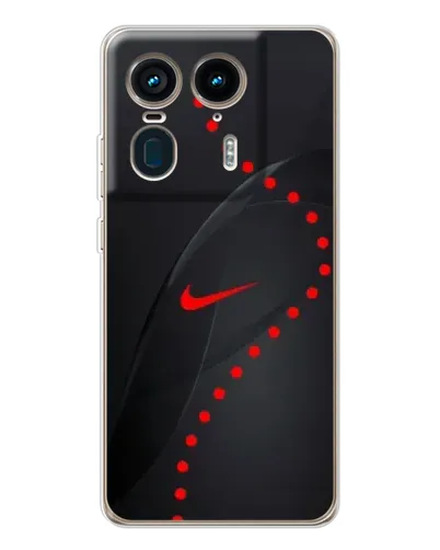 Чехол для Motorola Edge 50 Ultra с картинкой «Абстрактный дизайн Nike»