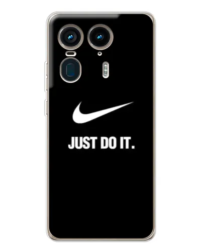 Чехол для Motorola Edge 50 Ultra с картинкой «Классический принт Nike»