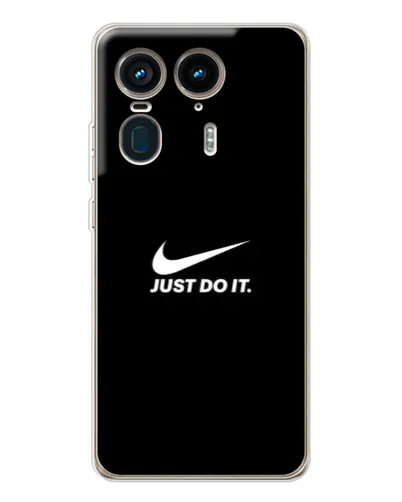 Чехол для Motorola Edge 50 Ultra с картинкой «Минимализм от Nike»