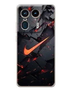 Чехол для Motorola Edge 50 Ultra с картинкой «Nike — эффект разломов» Чехол для Motorola Edge 50 Ultra с картинкой «Nike — эффект разломов»