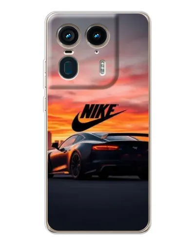Чехол для Motorola Edge 50 Ultra с картинкой «Nike и суперкар»