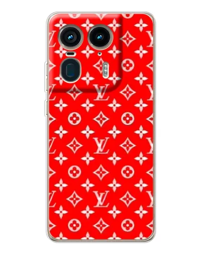 Чехол для Motorola Edge 50 Ultra с картинкой «Яркий паттерн LV»