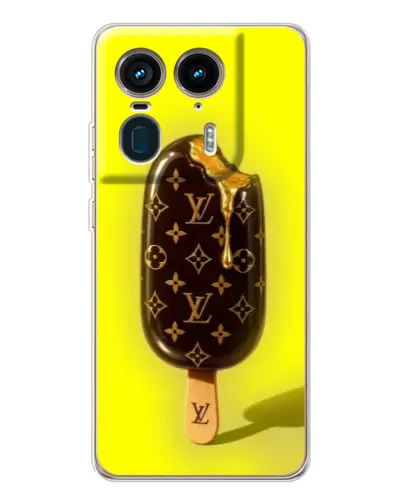 Чехол для Motorola Edge 50 Ultra с картинкой «Мороженое от LV»