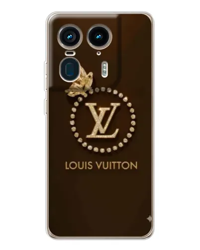 Чехол для Motorola Edge 50 Ultra с картинкой «LV — золотая печать»