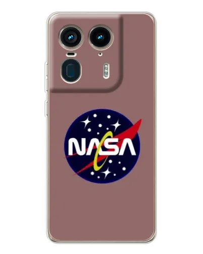 Чехол для Motorola Edge 50 Ultra с картинкой «NASA — ретро космос»