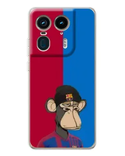 Чохол для Motorola Edge 50 Ultra з картинкою «Bored Ape — фанат Барси» Чохол для Motorola Edge 50 Ultra з картинкою «Bored Ape — фанат Барси»