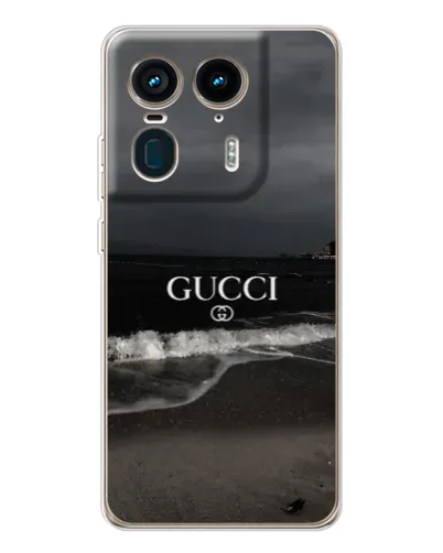 Чехол для Motorola Edge 50 Ultra с картинкой «Gucci — морской прибой»