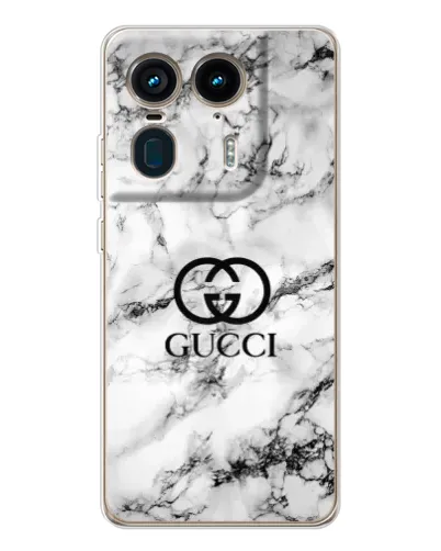 Чехол для Motorola Edge 50 Ultra с картинкой «Gucci — мраморный шик»