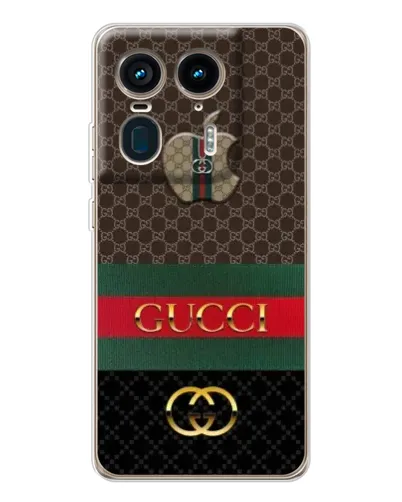 Чехол для Motorola Edge 50 Ultra с картинкой «Gucci — брендированный десерт»