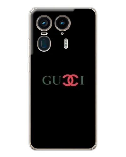 Чехол для Motorola Edge 50 Ultra с картинкой «Gucci — красный градиент»