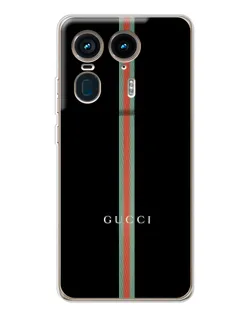 Чехол для Motorola Edge 50 Ultra с картинкой «Gucci — строгая линия»