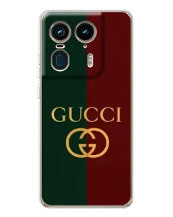 Чехол для Motorola Edge 50 Ultra с картинкой «Gucci — темно-зеленый градиент»