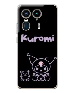 Чохол для Motorola Edge 50 Ultra з картинкою «Kuromi — чорний мінімалізм» Чохол для Motorola Edge 50 Ultra з картинкою «Kuromi — чорний мінімалізм»
