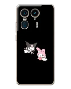 Чохол для Motorola Edge 50 Ultra з картинкою «My Melody та Kuromi» Чохол для Motorola Edge 50 Ultra з картинкою «My Melody та Kuromi»
