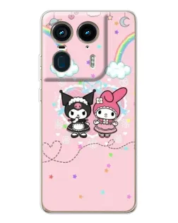 Чохол для Motorola Edge 50 Ultra з картинкою «My Melody та Kuromi» Чохол для Motorola Edge 50 Ultra з картинкою «My Melody та Kuromi»