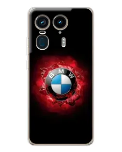 Чехол для Motorola Edge 50 Ultra с картинкой «Логотип BMW — вспышка» Чехол для Motorola Edge 50 Ultra с картинкой «Логотип BMW — вспышка»