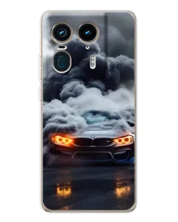 Чехол для Motorola Edge 50 Ultra с картинкой «BMW в дыму» Чехол для Motorola Edge 50 Ultra с картинкой «BMW в дыму»