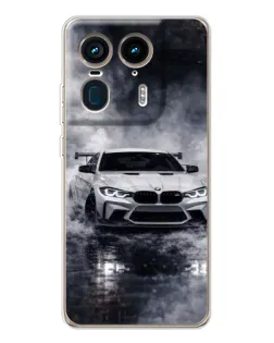 Чехол для Motorola Edge 50 Ultra с картинкой «BMW сквозь туман» Чехол для Motorola Edge 50 Ultra с картинкой «BMW сквозь туман»