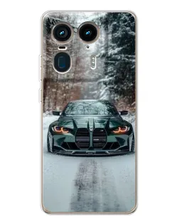 Чехол для Motorola Edge 50 Ultra с картинкой «BMW в зимнем лесу» Чехол для Motorola Edge 50 Ultra с картинкой «BMW в зимнем лесу»