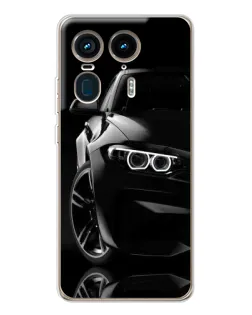 Чехол для Motorola Edge 50 Ultra с картинкой «Черная BMW — профиль» Чехол для Motorola Edge 50 Ultra с картинкой «Черная BMW — профиль»